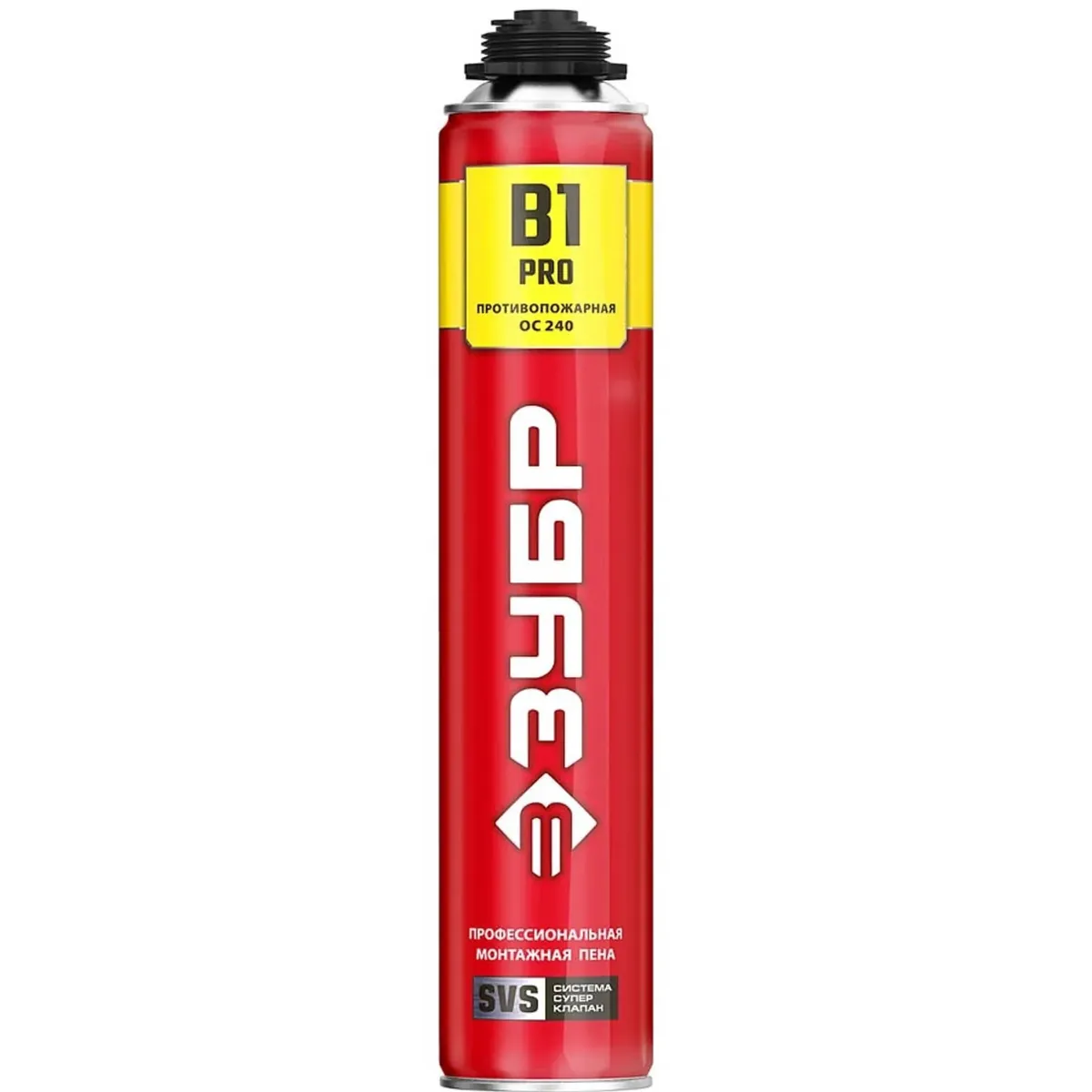 Пена монтажная PRO B1 огнестойкая, пистолетная, 750мл, SVS ЗУБР